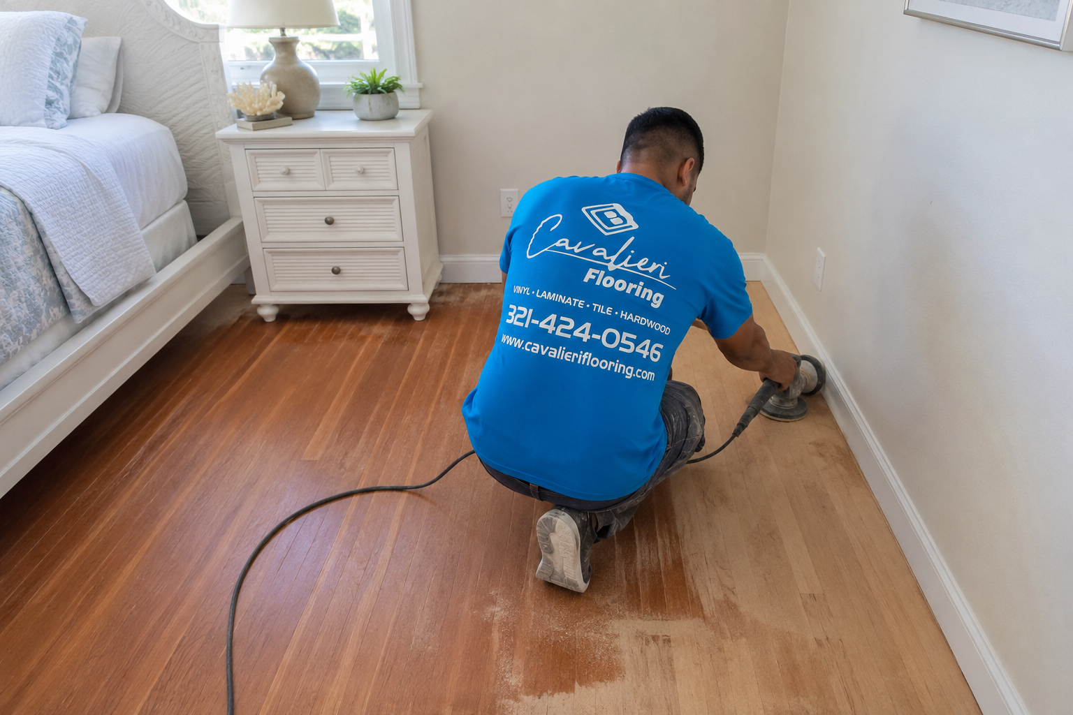 Cavalieri Flooring hardwood floor refinishing Orlando FL sanding staining professional