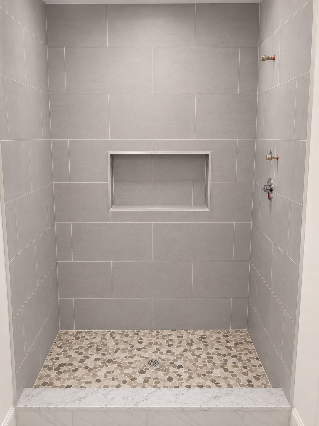 Bathroom tile floor and wall installation, Orlando FL
