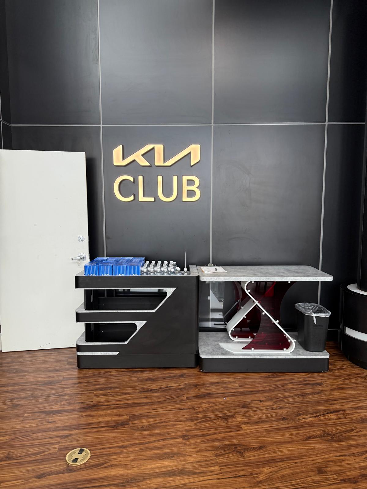 Kia Club LVP flooring close-up at Kia Center in Orlando