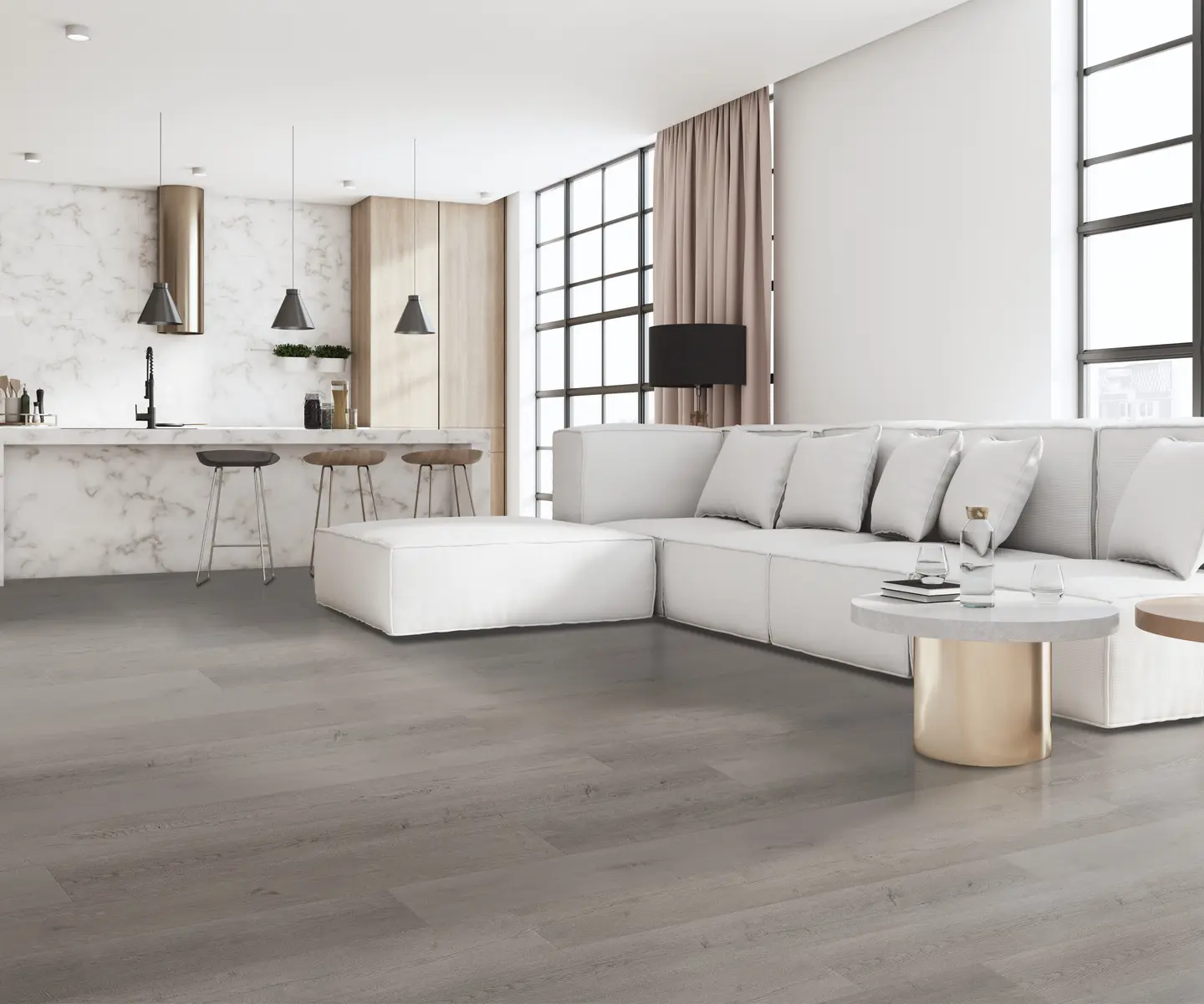 Diamondhead luxury vinyl plank in an Orlando bedroom — example of LVP that benefits from acoustic underlayment on an upper floor